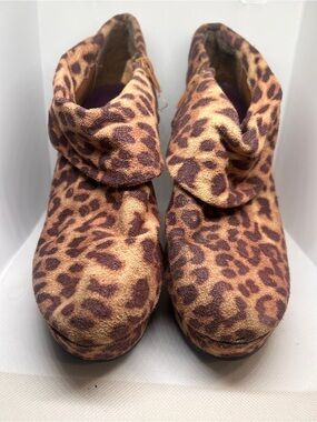 Madden Girl Leopard Print Ankle Booties - Brown & Tan